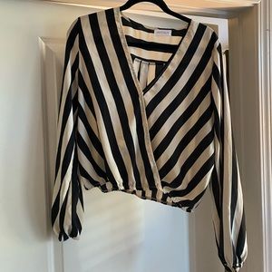 Vestibule L striped top